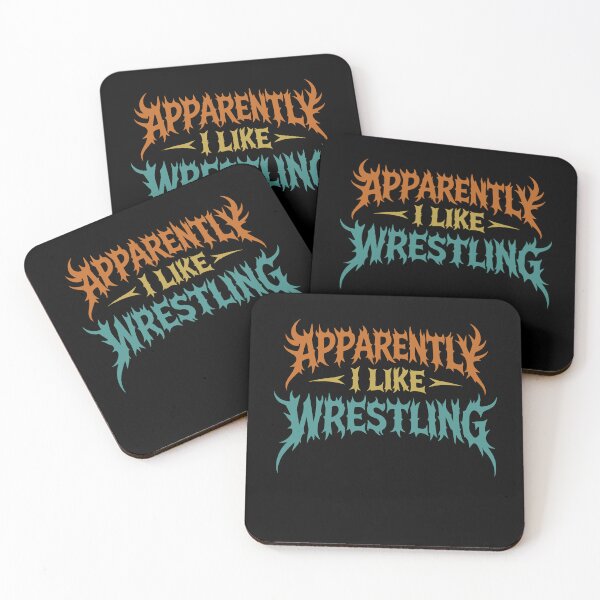 Item preview, Apparently I Like Wrestling Funny Gothic Metal Style designed and sold by gunaone-design.