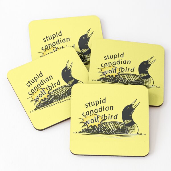 Item preview, Heated Rivalry Loon Sticker - What the F Was That - Ilya Rosanov - Stupid Canadian Wolf Bird -  designed and sold by thecrownarts.