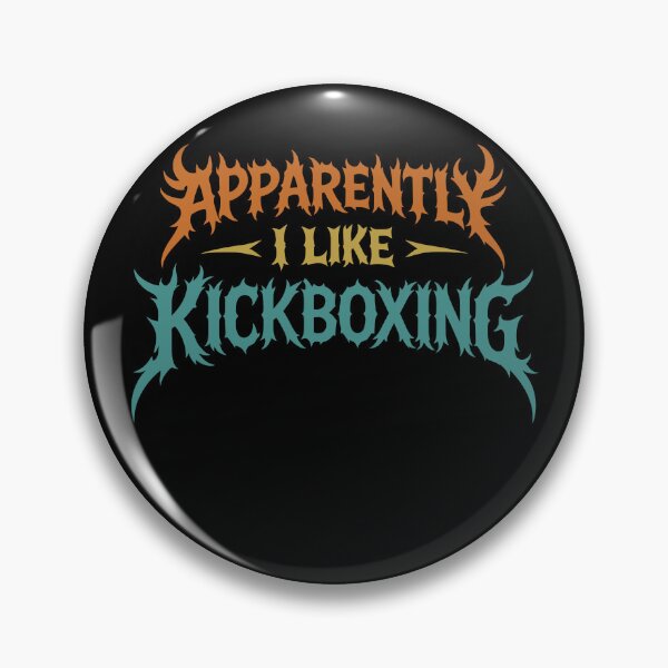 Item preview, Apparently I Like Kickboxing Funny Gothic Metal Style designed and sold by gunaone-design.