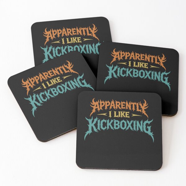 Item preview, Apparently I Like Kickboxing Funny Gothic Metal Style designed and sold by gunaone-design.