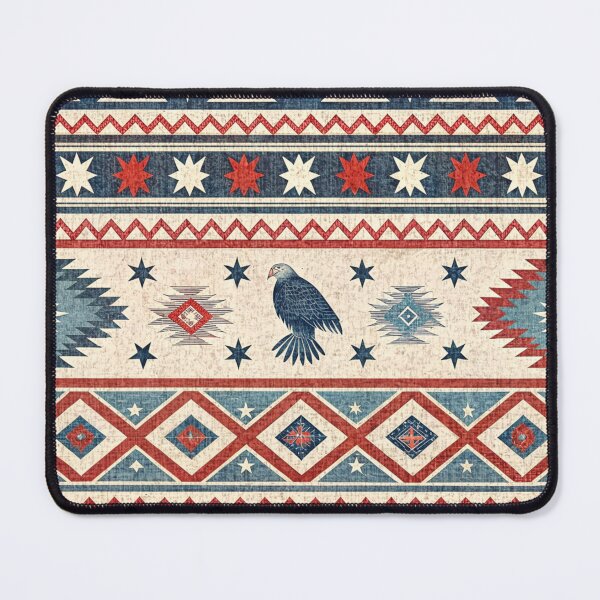 Item preview, Southwest Navajo Aztec Kilim For 4th Of July  designed and sold by justrachna.