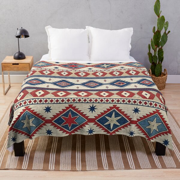 Item preview, Southwest Navajo Aztec Kilim For 4th Of July designed and sold by justrachna.