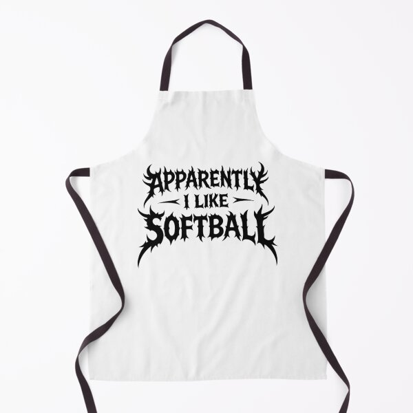 Item preview, Softball Fan - Apparently I Like Softball Funny Gothic Metal Style designed and sold by gunaone-design.