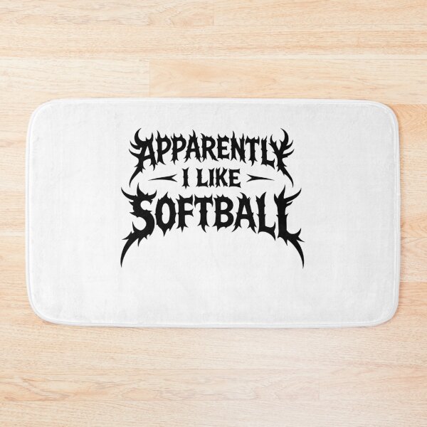 Artikelvorschau, Softball-Fan – Offenbar mag ich Softball (lustiger Gothic-Metal-Stil) entworfen und verkauft von gunaone-design.