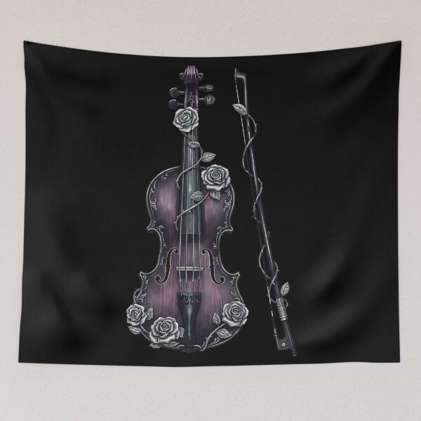 Item preview, Midnight Violin of Thorns and Roses designed and sold by Mouraludia.