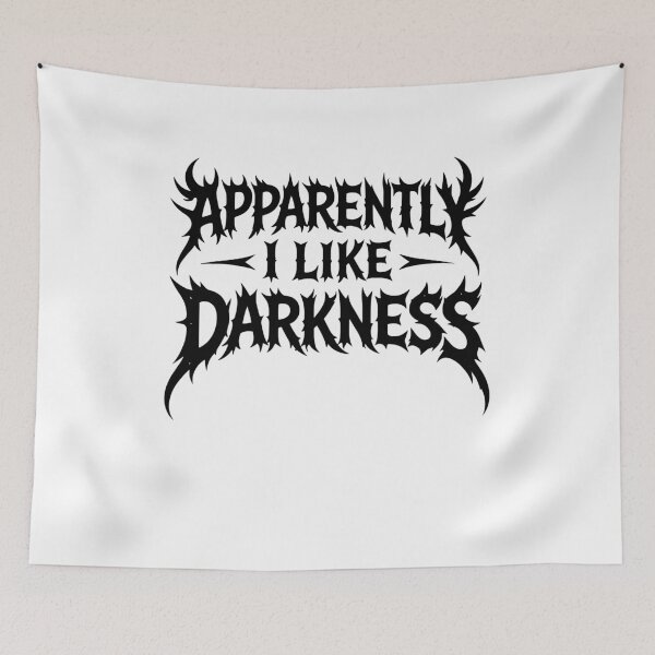 Item preview, Apparently I Like Darkness Funny Gothic Metal Style designed and sold by gunaone-design.