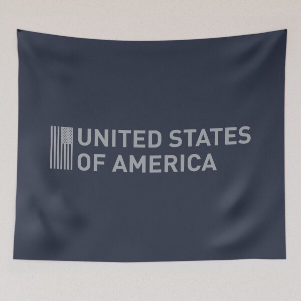 Item preview, United States of America American Flag – Classic Patriotic USA Design Horizontal – Gray designed and sold by MidwestAmerican.