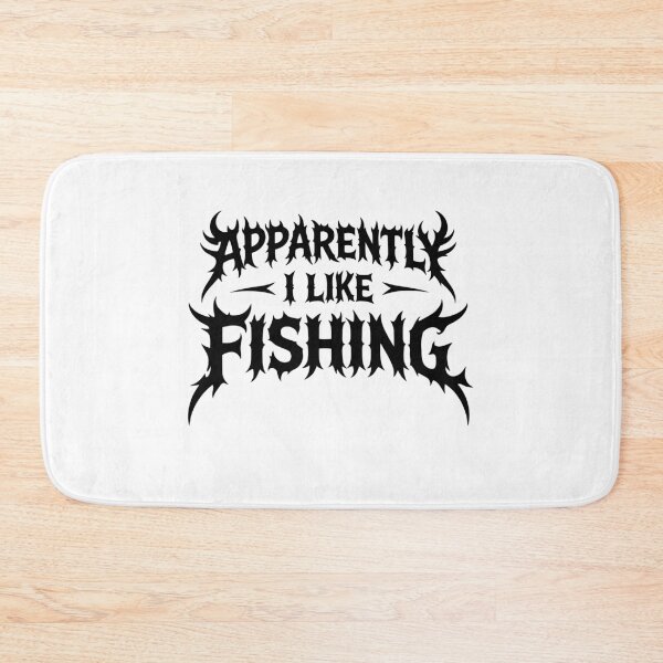 Item preview, Fishing fan - Apparently I Like Fishing Funny Gothic Metal Style designed and sold by gunaone-design.