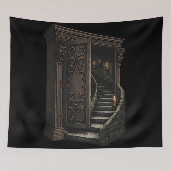 Item preview, The Hidden Stair Beyond the Wardrobe designed and sold by Mouraludia.