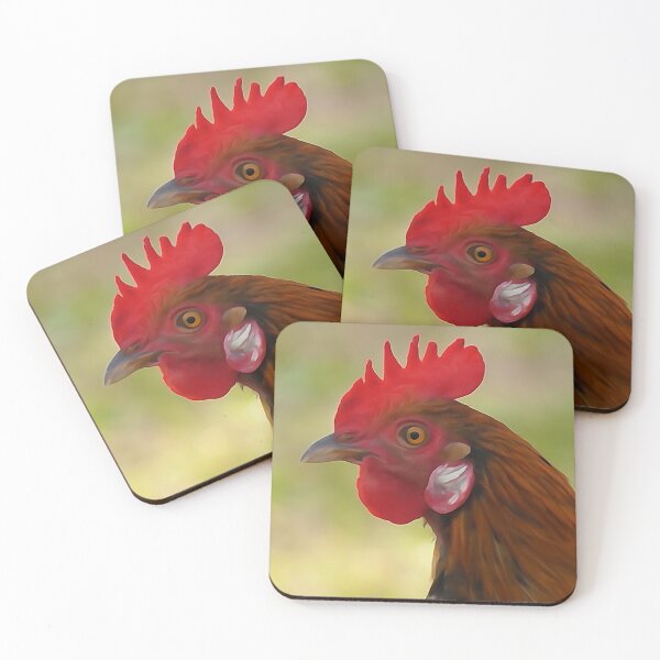 Item preview, RED ROOSTER Watercolor designed and sold by Annalucia.
