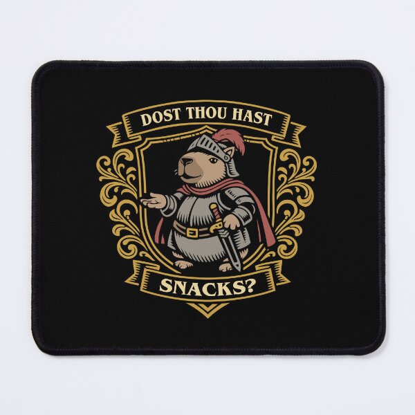 Item preview, Medieval Capybara Dost Though Hast Snacks designed and sold by pixeptional.