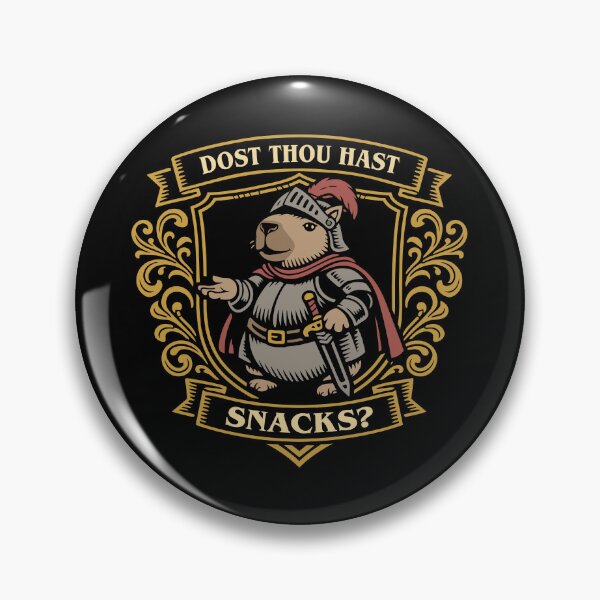 Item preview, Medieval Capybara Dost Though Hast Snacks designed and sold by pixeptional.