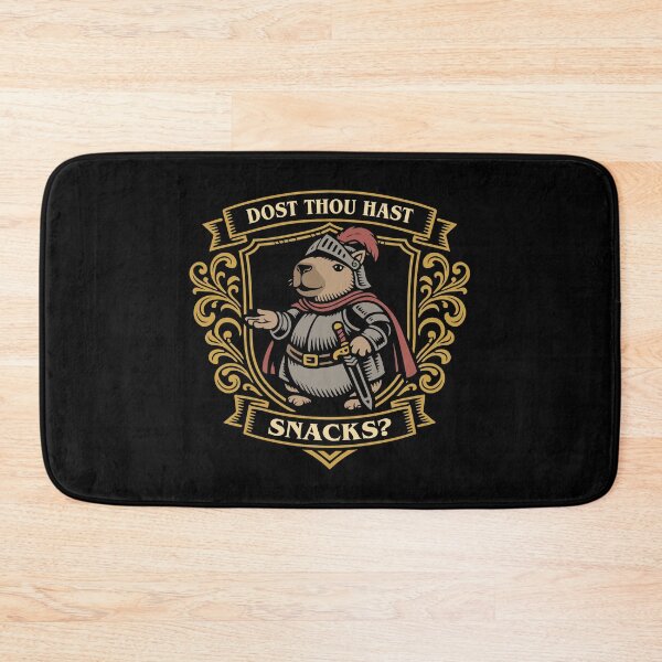 Item preview, Medieval Capybara Dost Though Hast Snacks designed and sold by pixeptional.