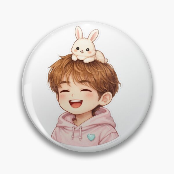 Item preview, SHINee Onew Bunny Fanart designed and sold by peachysunoodesigns.