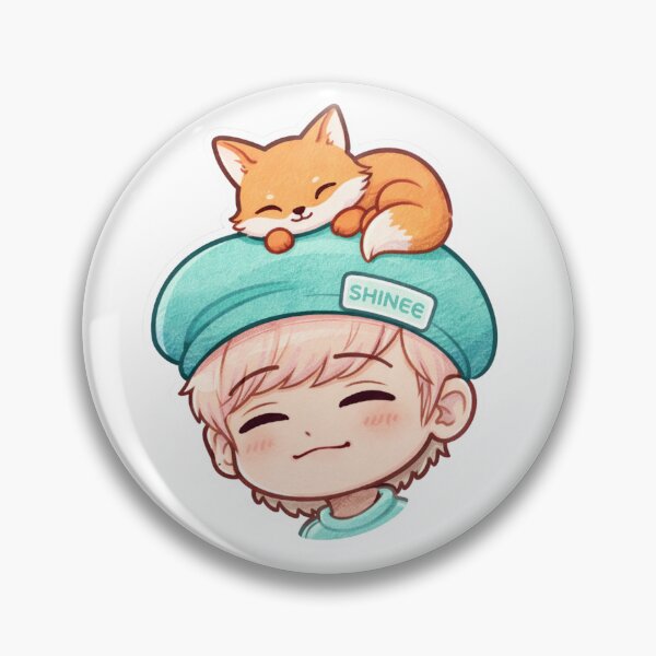 Item preview, SHINee Jonghyun Fox Fanart designed and sold by peachysunoodesigns.