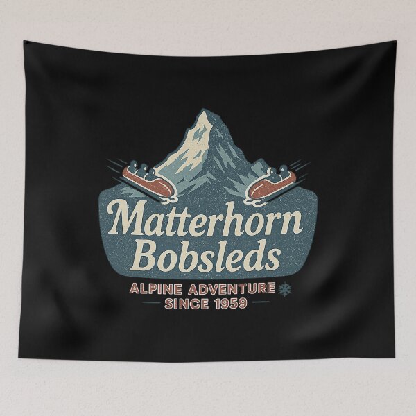 Item preview, Matterhorn Bobsleds Vintage Alpine Adventure Retro Mountain Ride Shirt designed and sold by voon6388.