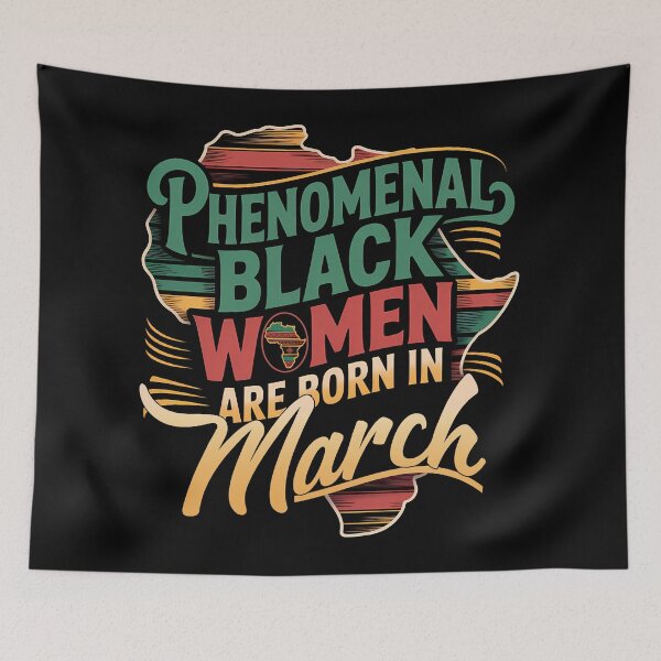 Item preview, Phenomenal Black Women Are Born In March Gift designed and sold by RoyesButler.