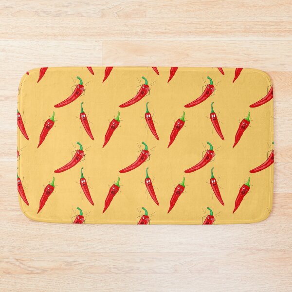 Item preview, Yellow and red hot chilli peppers designed and sold by skunkandpumpkin.