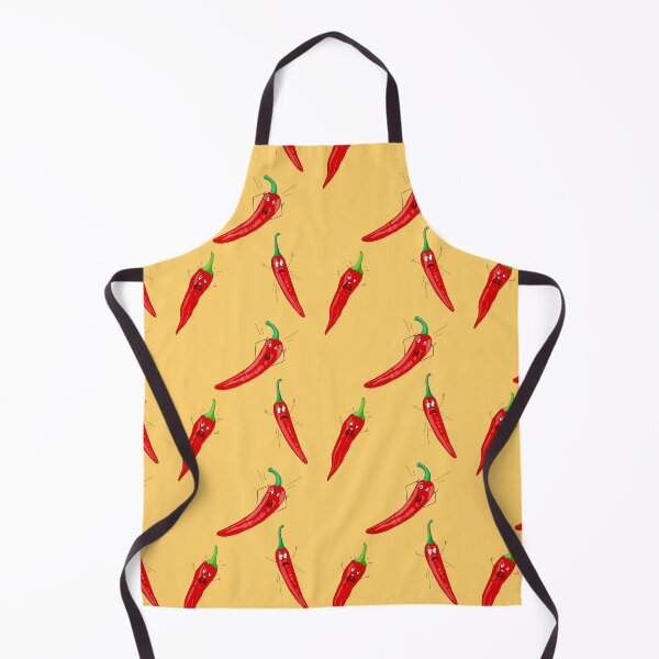 Item preview, Yellow and red hot chilli peppers designed and sold by skunkandpumpkin.