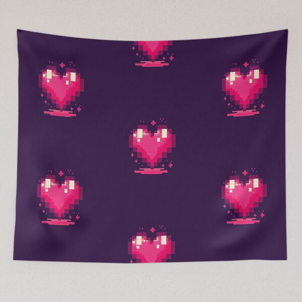 Item preview, 8-Bit Pixel Heart – Retro Gamer Love Icon designed and sold by JonelCrafts.