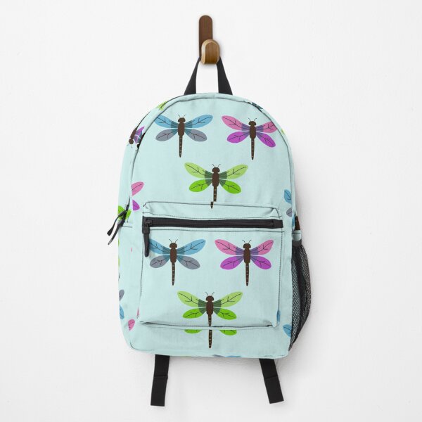 Item preview, Dragonflies Bug Blue Green Pink Stickers Prints Posters Wall Art Magnet Home Coffee Cup Decoration TShirt Stationary Notebook Magnet Hat Kitchen Work School Office Redbubble Shop designed and sold by Saritas Boutique Shop.