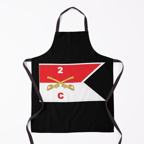 Item preview, Army - Charlie Troop - 2nd Cavalry Guidon w White Boundries X 300 designed and sold by Military Insignia Products.