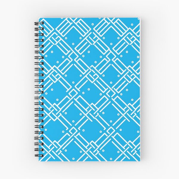 Item preview, Sky Blue and White Modern Geometric Abstract designed and sold by zenjiinspired.