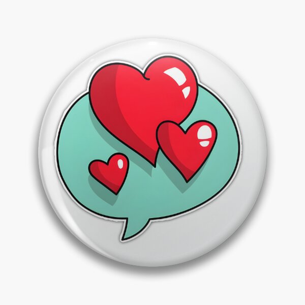Item preview, Cute Heart Emoji Love Bubble Cartoon Sticker Aesthetic designed and sold by Deep-Fold.