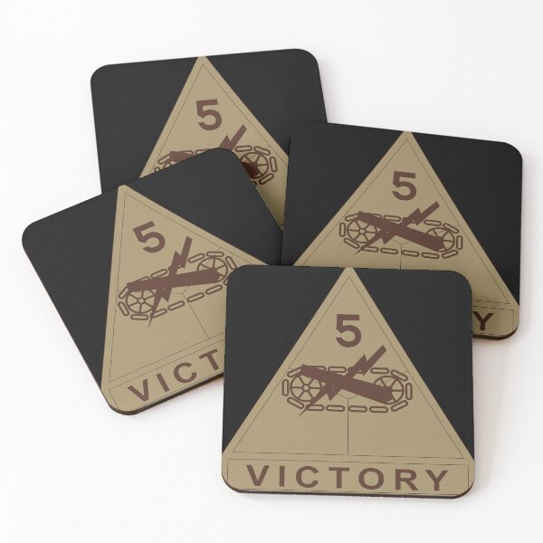 Item preview, Army - SSI - 5th Armored Division w Name Tape - Subdued Desert X 300 designed and sold by Military Insignia Products.