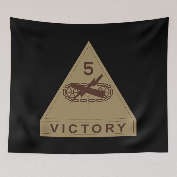 Item preview, Army - SSI - 5th Armored Division w Name Tape - Subdued Desert X 300 designed and sold by Military Insignia Products.