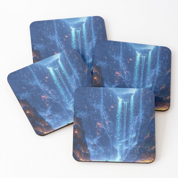 Item preview, Celestial Waterfall — Waterfall Artwork designed and sold by QuantumDrift.