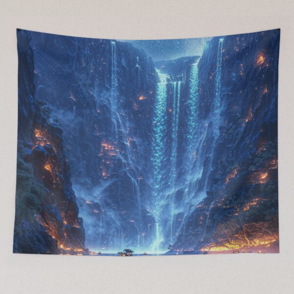 Item preview, Celestial Waterfall — Waterfall Artwork designed and sold by QuantumDrift.