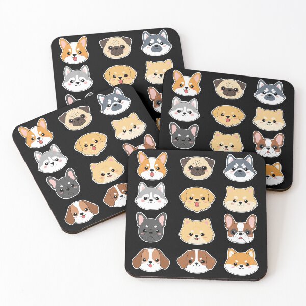 Item preview, Cute Dog Face Kawaii Puppy Expressions designed and sold by i1ovedogs.