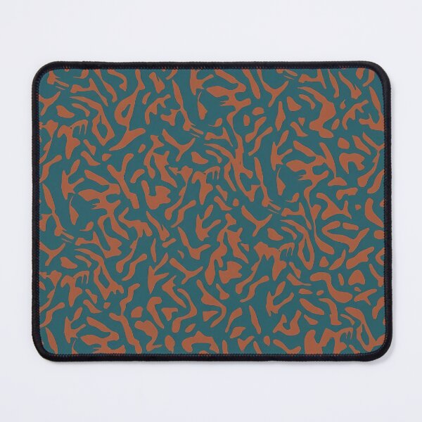 Item preview, Teal and Terracotta Modern Abstract Organic Pattern designed and sold by zenjiinspired.