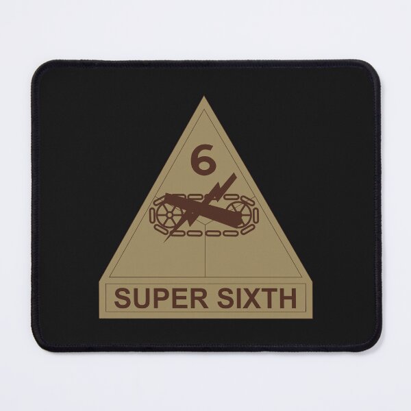 Item preview, Army - SSI - 6th Armored Division w Name Tape - Subdued Desert X 300 designed and sold by Military Insignia Products.