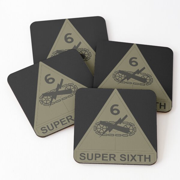 Item preview, Army - SSI - 6th Armored Division w Name Tape - Subdued X 300 designed and sold by Military Insignia Products.