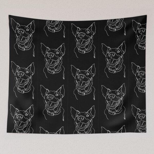 Item preview, Kelpie digital line drawing designed and sold by Gayle  Newcombe.