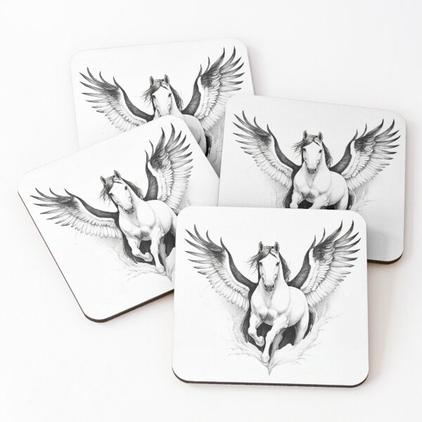 Item preview, Winged White Horse Fantasy 3 designed and sold by Tom-Johnson.