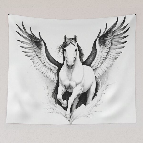 Item preview, Winged White Horse Fantasy 3 designed and sold by Tom-Johnson.