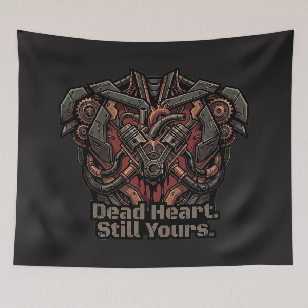 Item preview, The Eternal Engine: Brutalist Cyber-Zombie V8 Heart designed and sold by Thaivi Design.