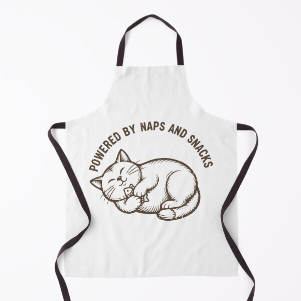 Item preview, Powered by Naps and Snacks – Funny Cat Lifestyle designed and sold by DIRTYSKETCHH.