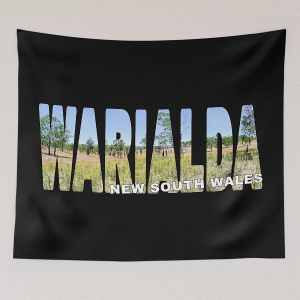 Item preview, WARIALDA New South Wales - Rural Australia Yellow Wild Flowers Gums designed and sold by Adam Gormley.