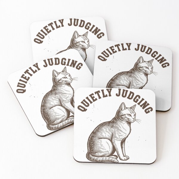 Item preview, Quietly Judging Cat Vintage Minimalist designed and sold by DIRTYSKETCHH.