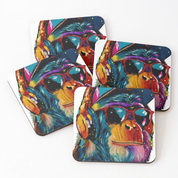 Item preview, Cyber Monkey Vibes – Street Art Neon designed and sold by creatix-boutik.