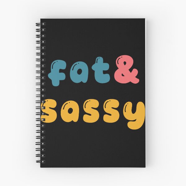Item preview, "Fat & Sassy" Bold Bubble Script Tee | Melanin Body Positivity Power | Trendy Curvy Queen Vibes designed and sold by MadUX.