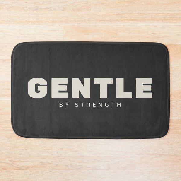 Item preview, Gentle by Strength: Soft Power Minimal Typography Art designed and sold by CHANCHANAI.