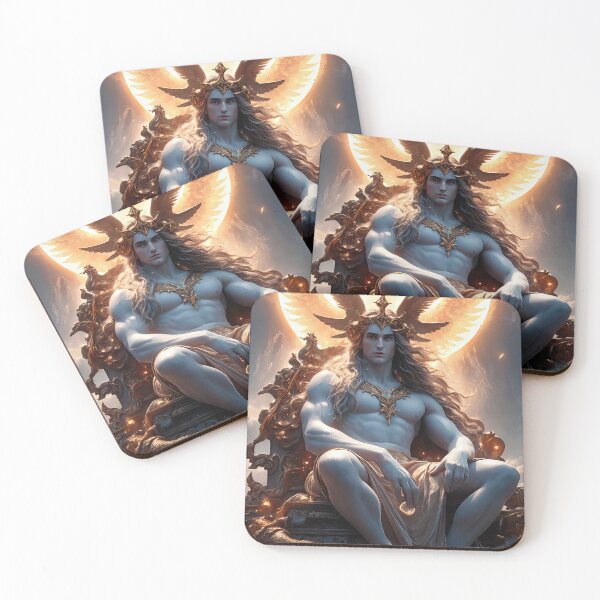 Item preview, Enthroned Sovereign - The Ancient of Days Dark Fantasy Art designed and sold by KingdomsHarvest.