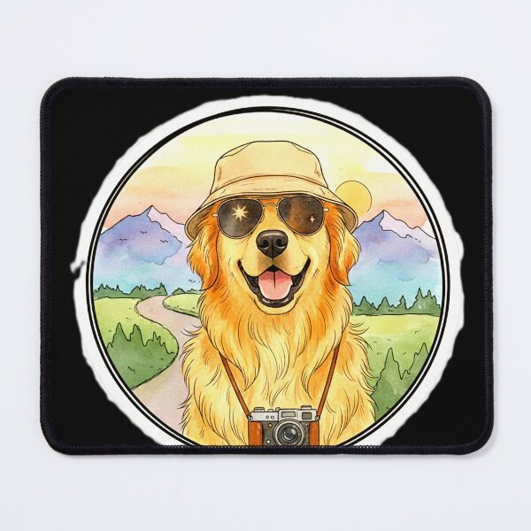 Item preview, Adventure Awaits Dog Sticker designed and sold by Fatomfatom.