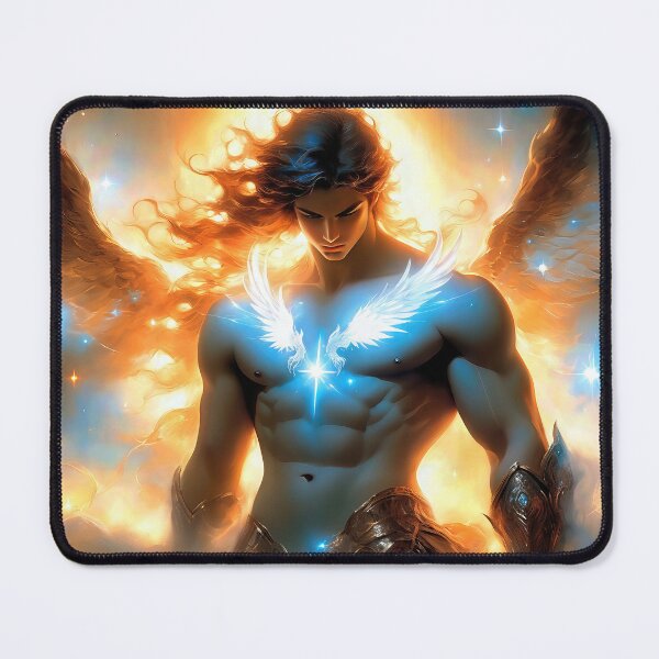Item preview, Seraph of the Dawn - Celestial Light Dark Fantasy Art designed and sold by KingdomsHarvest.