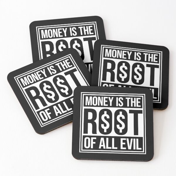Item preview, Money Root Evil Capitalism Greed Finance Wealth designed and sold by shirt-o-mat.